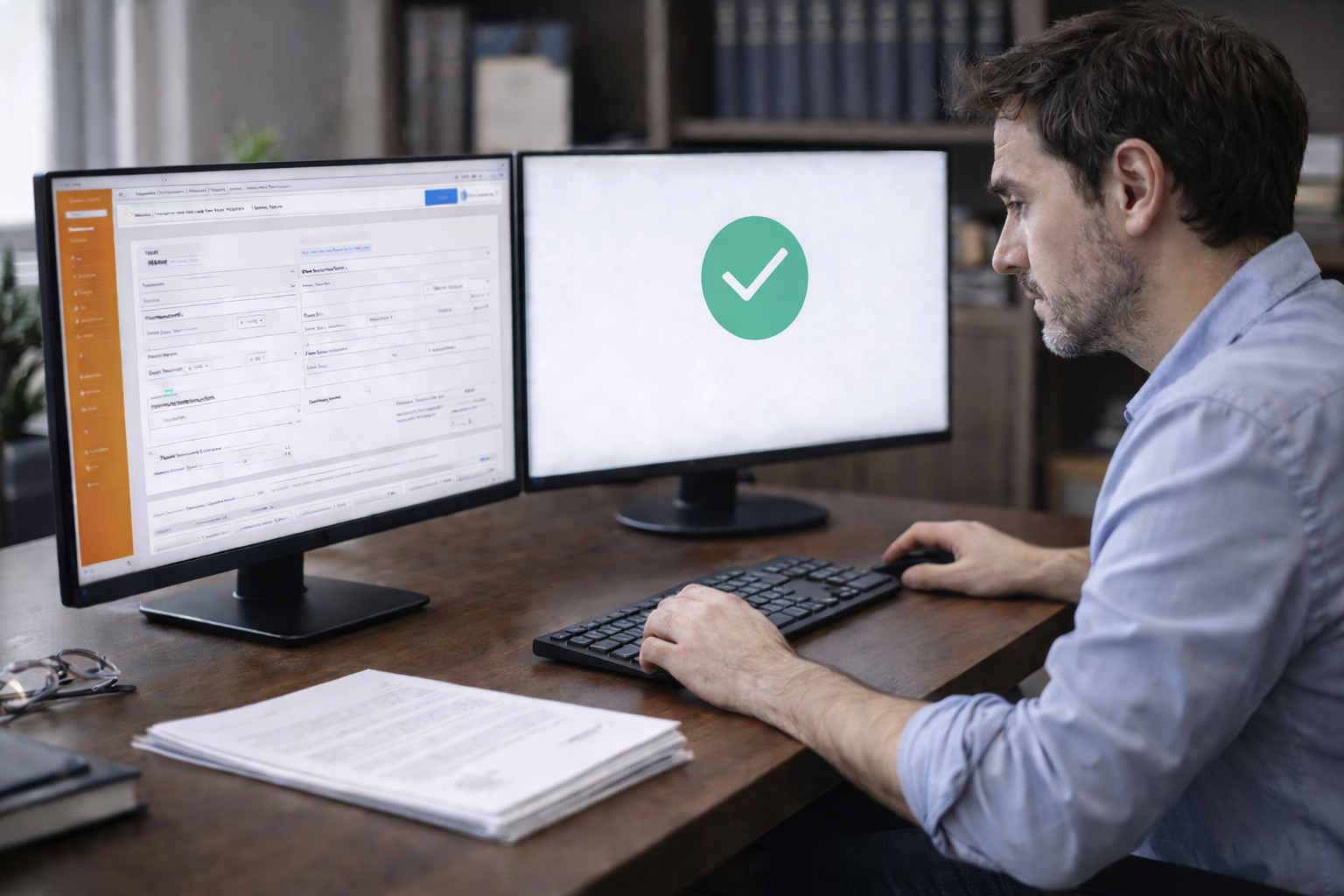 Imagem representando procedimento interno e proteção de dados